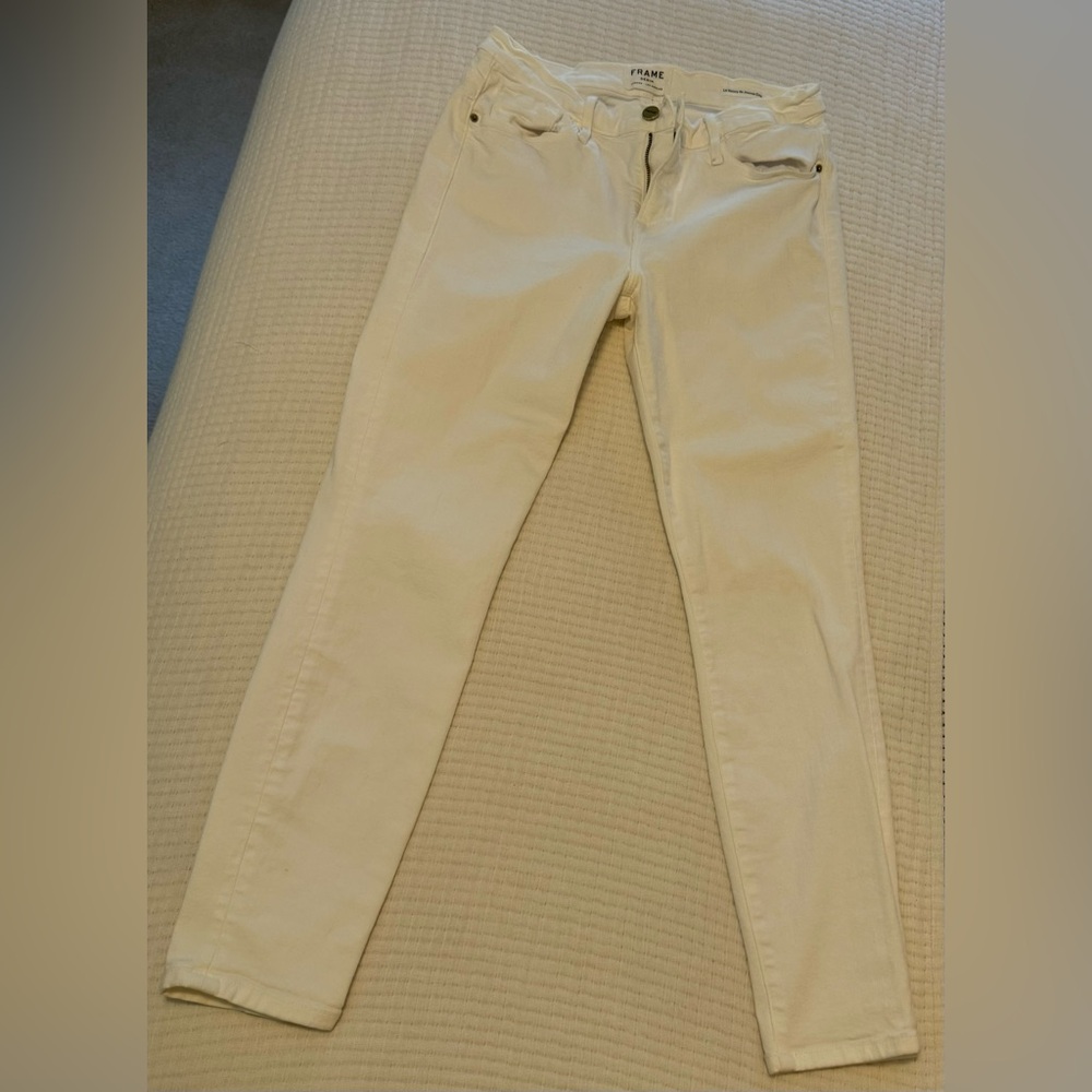 Frame White Skinny Jeans